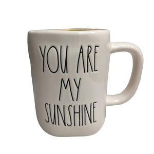 RAE DUNN Artisan Collection LL YOU ARE MY SUNSHINE Yellow Mug